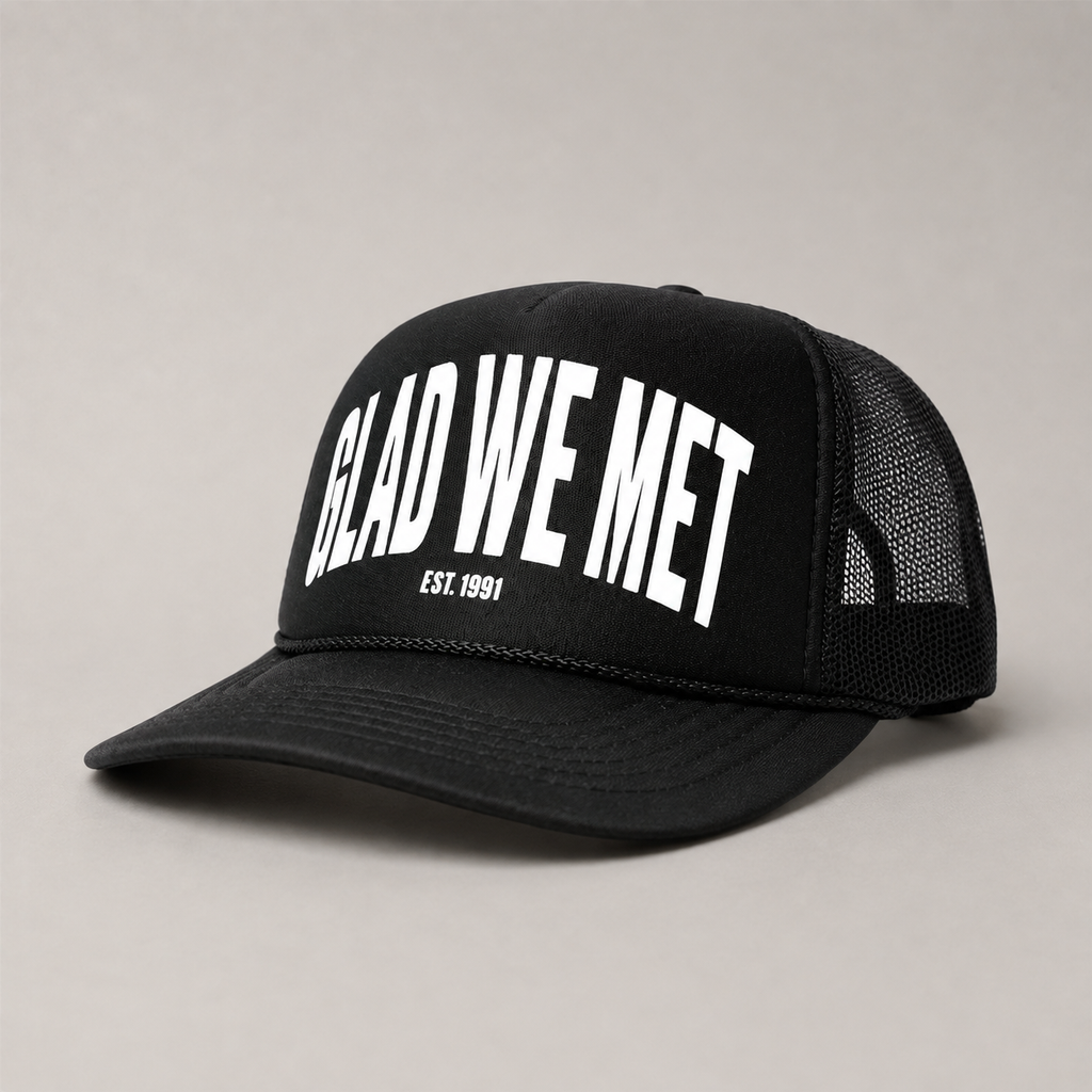 Black Signature Trucker Hat