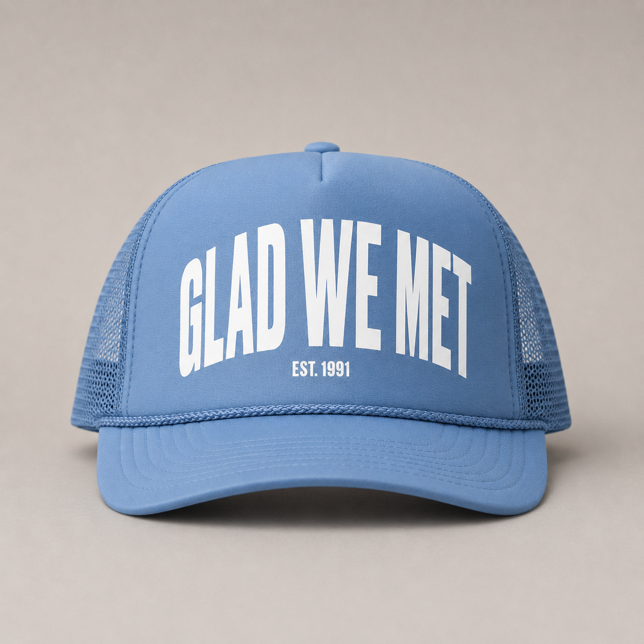 Light Blue Signature Trucker Hat