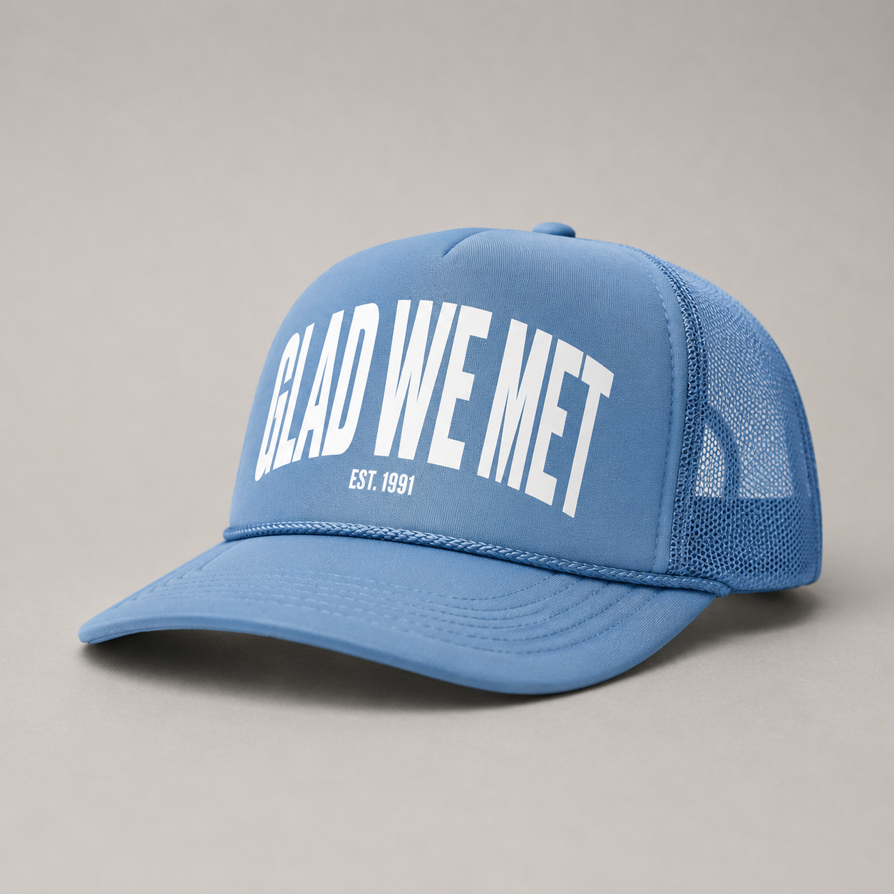 Light Blue Signature Trucker Hat