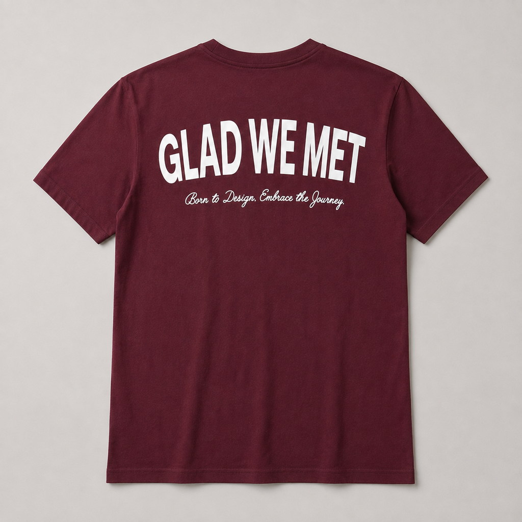 Maroon Born to Design T-Shirt