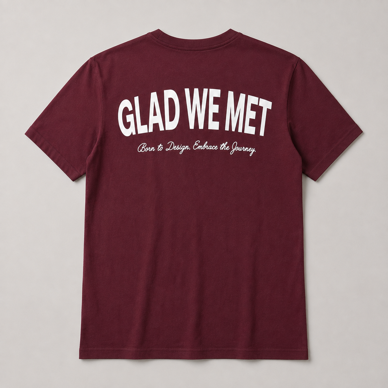 Maroon Born to Design T-Shirt