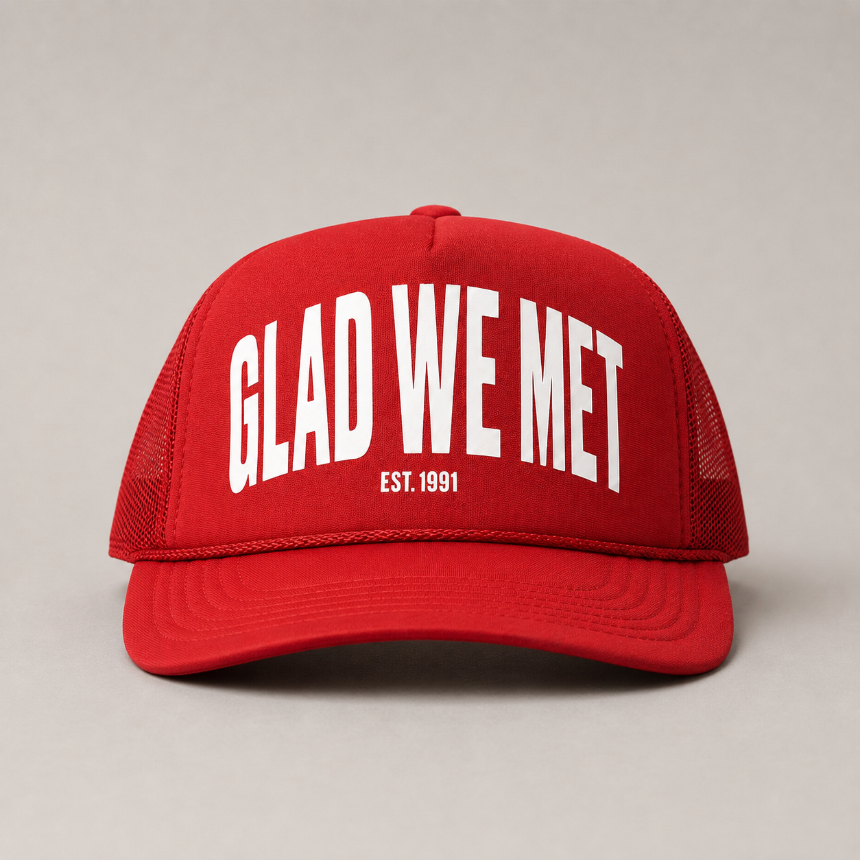 Red Signature Trucker Hat