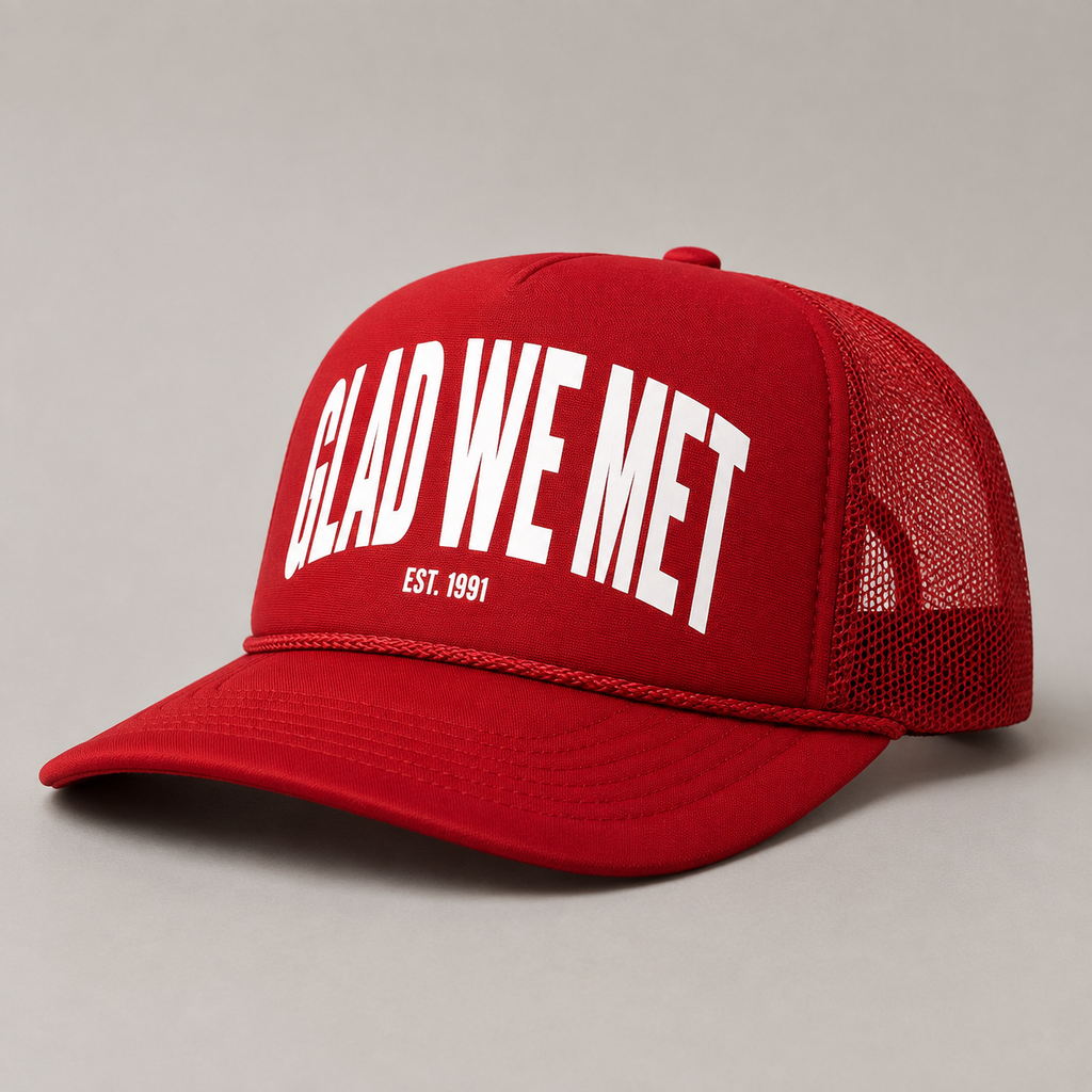 Red Signature Trucker Hat