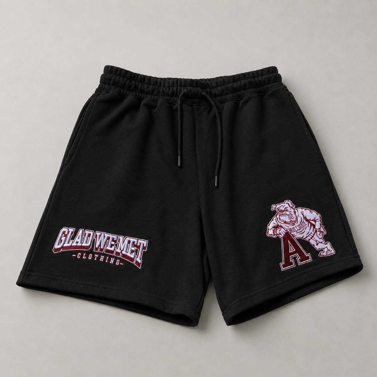Black Collegiate Sweatshorts
