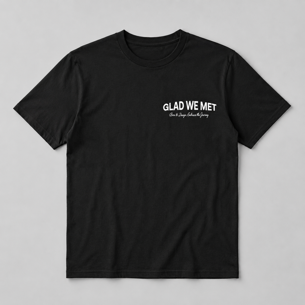 Black Born to Design T-Shirt