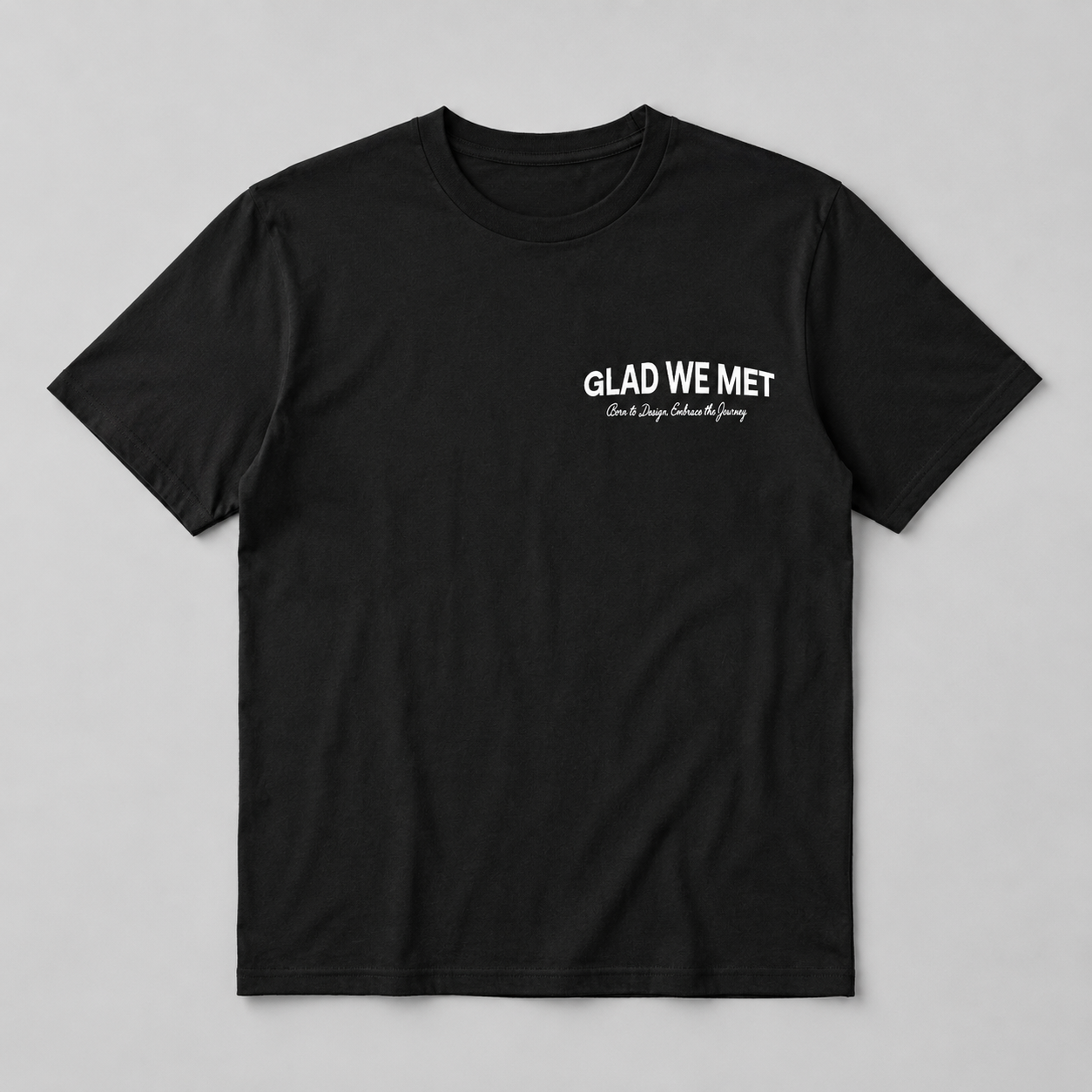 Black Born to Design T-Shirt