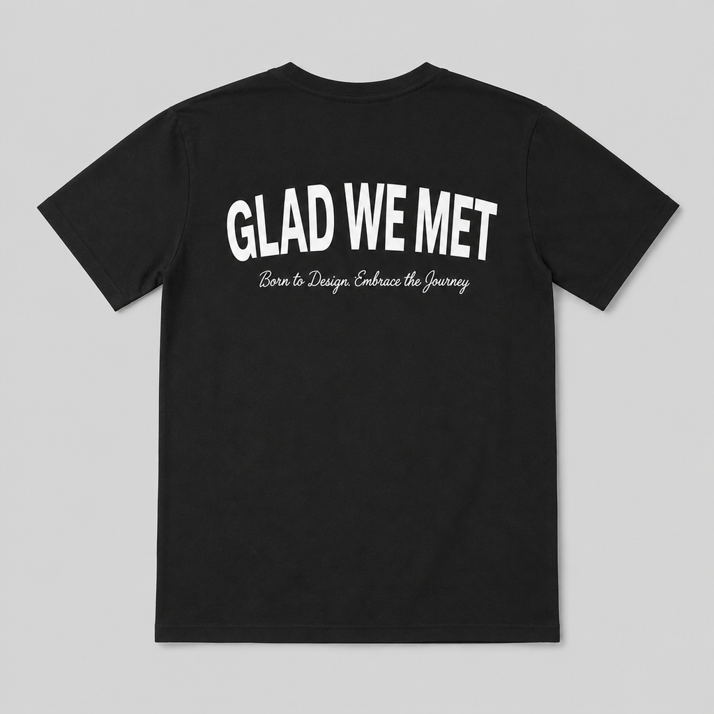 Black Born to Design T-Shirt