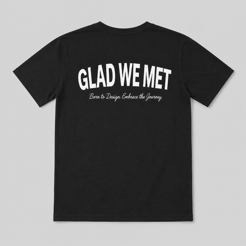 Black Born to Design T-Shirt