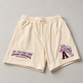 Cream Collegiate Sweatshorts